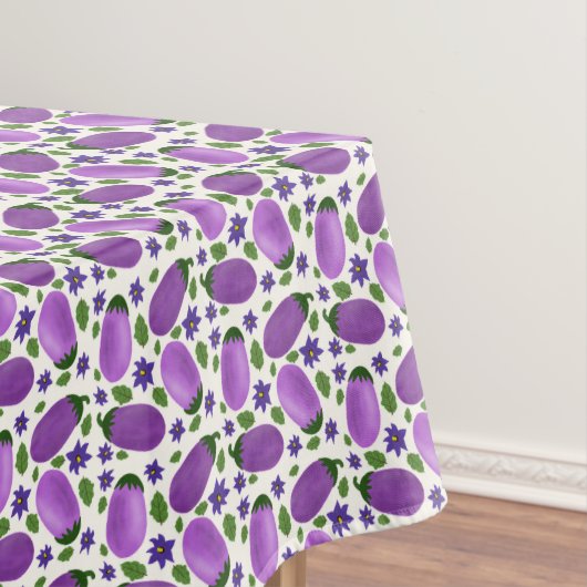 Blush & Bloom Eggplant Collection – Ivory Glow Tafelkleed (Voorbeeld)
