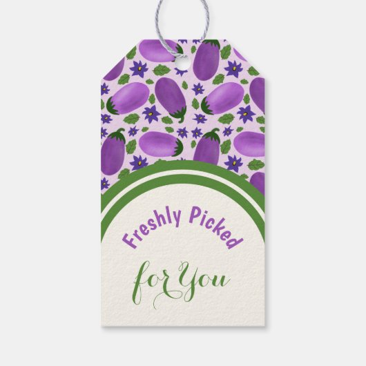 Blush & Bloom Eggplant Collection – Soft Lilac Cadeaulabel (Achterkant)