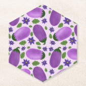 Blush & Bloom Eggplant Collection – Soft Lilac Kartonnen Onderzetters (Voorkant)