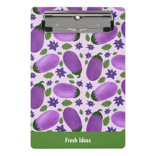 Blush & Bloom Eggplant Collection – Soft Lilac Mini Klembord (Voorkant)