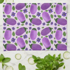 Blush & Bloom Eggplant Collection – Soft Lilac Theedoek