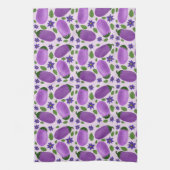 Blush & Bloom Eggplant Collection – Soft Lilac Theedoek (Verticaal)