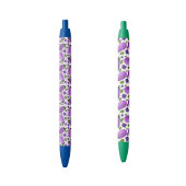 Blush & Bloom Eggplant Collection – Soft Lilac Zwarte Inkt Pen