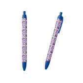 Blush & Bloom Eggplant Collection – Soft Lilac Zwarte Inkt Pen