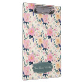 Blush & Bloom Elegante Bloemenpastel Waterverf Klembord (Rechts)