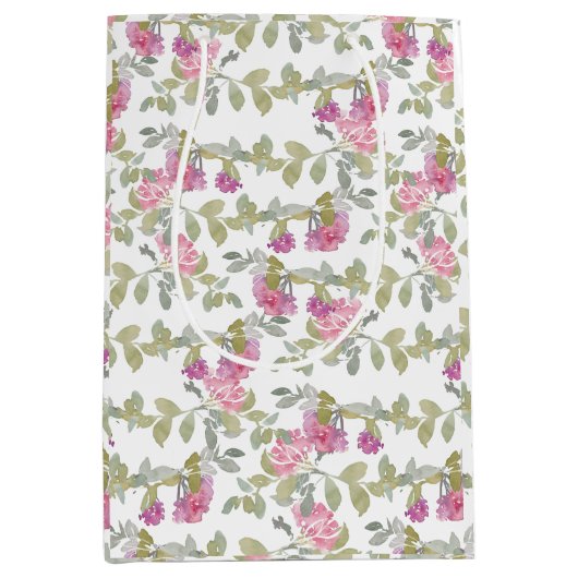 Blush bloom elegantie medium cadeauzakje (Voorkant)