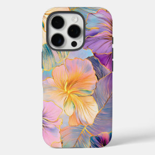 Blush Bloom Exotische Bladeren Bloemen iPhone 16 Pro Hoesje
