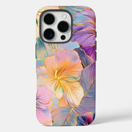 Blush Bloom Exotische Bladeren Bloemen Case-Mate iPhone Case (Achterkant)