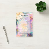 Blush Bloom Exotische Bladeren Bloemen Post-it® Notes (Kantoor)
