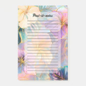 Blush Bloom Exotische Bladeren Bloemen Post-it® Notes (Voorkant)