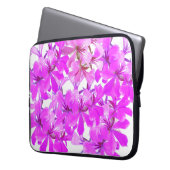 Blush Bloom – Floral Laptop Sleeve Electronics Bag (Voorkant Links)