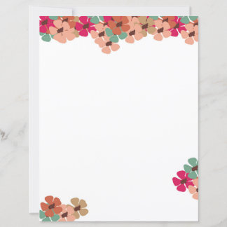 Blush & Bloom Floral Writing Paper