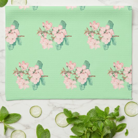 Blush Bloom Handdoek (Gevouwen)