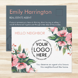 Blush Bloom Introductie Gray Makelaar Briefkaart