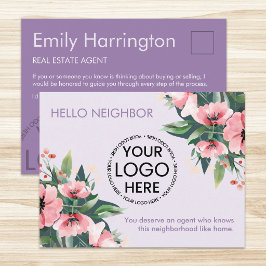 Blush Bloom Introductie Mauve Makelaar Briefkaart