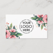 Blush Bloom Logo Grijs Makelaar Visitekaartje (Voorkant)