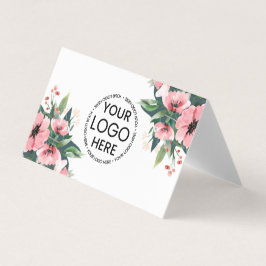 Blush Bloom Logo Grijs Makelaar Visitekaartje