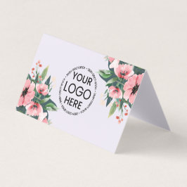 Blush Bloom Logo Mauve Makelaar Visitekaartje