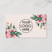 Blush Bloom Logo Roos Vastgoedmakelaar Visitekaartje (Voorkant)