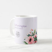 Blush Bloom Mauve Makelaar Koffiemok (Voorkant links)