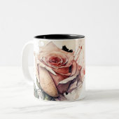 Blush Bloom Mug_morning Rose Tweekleurige Koffiemok (Voorkant links)