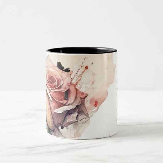 Blush Bloom Mug_morning Rose Tweekleurige Koffiemok (Center)