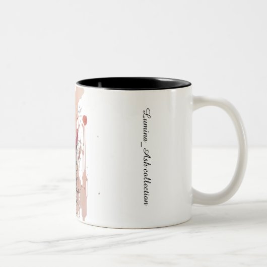 Blush Bloom Mug _ Rose Tweekleurige Koffiemok (Rechts)