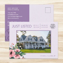 Blush Bloom Onlangs Aangeboden Mauve Vastgoedmakel Briefkaart