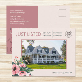 Blush Bloom Onlangs Aangeboden Roze Vastgoedmakela Briefkaart