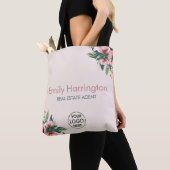 Blush Bloom Rose Makelaar Tote Bag (Dichtbij)