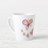 Blush Bloom – Roze Bloemen Koffie & Thee Mok (Linkerhoek)