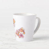 Blush Bloom – Roze Bloemen Koffie & Thee Mok (Rechterhoek)