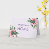 Blush Bloom Sluitingsdag Mauve Makelaar Kaart (Gele Bloem)