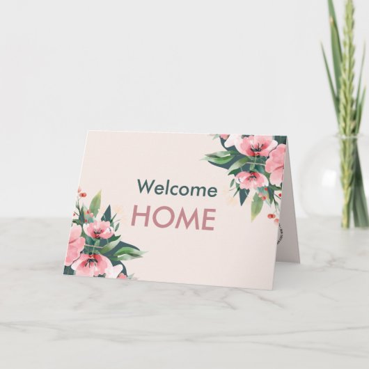 Blush Bloom Sluitingsdag Roos Makelaar Kaart (Voorkant)