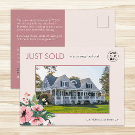 Blush Bloom verkocht onlangs makelaar Rose Briefkaart