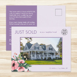 Blush Bloom Verkocht Onlangs Mauve Makelaar Briefkaart
