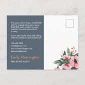 Blush Bloom Verkocht Onlangs Vastgoedmakelaar Gray Briefkaart (Achterkant)