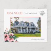 Blush Bloom Verkocht Onlangs Vastgoedmakelaar Gray Briefkaart (Voorkant)