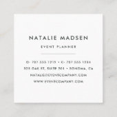 Blush Bloom Vierkante Visitekaartje (Achterkant)