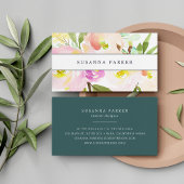 Blush Bloom | Waterverf Floral Visitekaartje