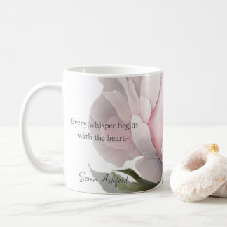 Blush bloom with whispered words Mug Koffiemok