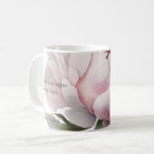 Blush bloom with whispered words Mug Koffiemok (Voorkant links)