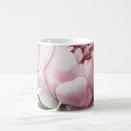 Blush bloom with whispered words Mug Koffiemok (Center)