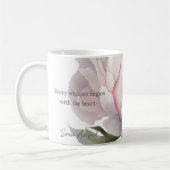 Blush bloom with whispered words Mug Koffiemok (Links)