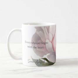 Blush bloom with whispered words Mug Koffiemok