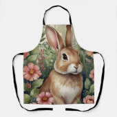 Blush Blooms en Bunny Dreams All-Over Print Schort (Voorkant)