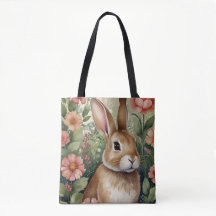 Blush Blooms en Bunny Dreams Canvas tas