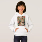 Blush Blooms en Bunny Dreams Hoodie (Voorkant volledig)