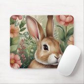 Blush Blooms en Bunny Dreams Mousepad Muismat (Met muis)