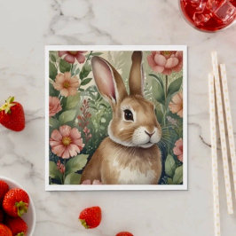 Blush Blooms en Bunny Dreams Papieren servet